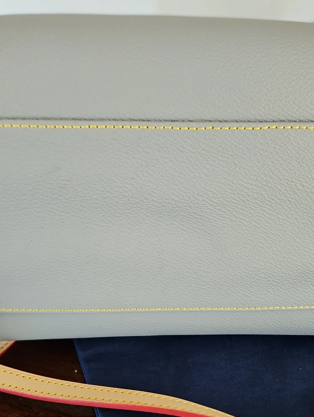 NWT Dooney & Bourke Smoke Grey Olivia Pebble Leather Satchel